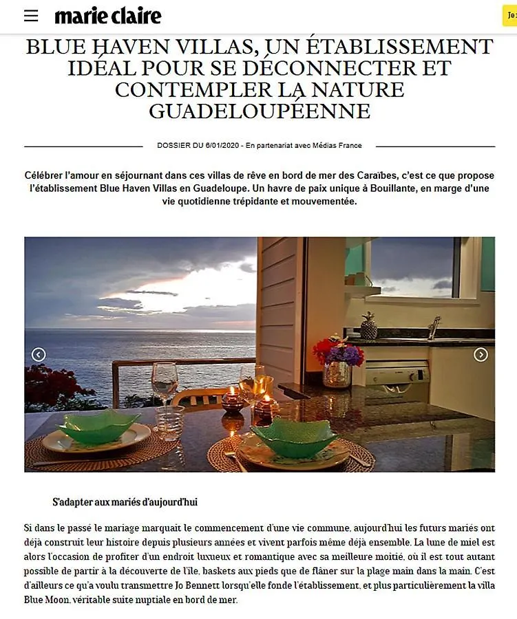 Blue Haven Villas Guadeloupe Villa Blue Star Bouillante